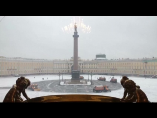 Дворцовая площадь. Снег